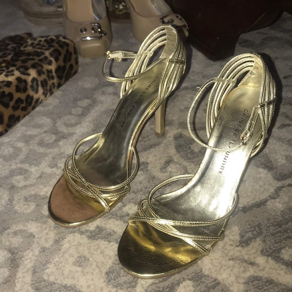 Chinese Laundry Gold Heels